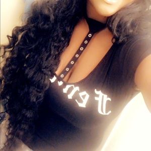 Feminist shirt/ see through turtleneck onsie